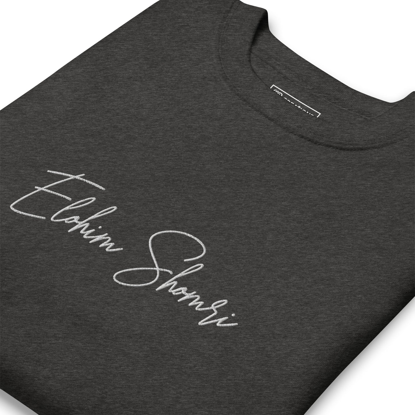 Elohim Shomri Embroidered Crew Neck Sweatshirt