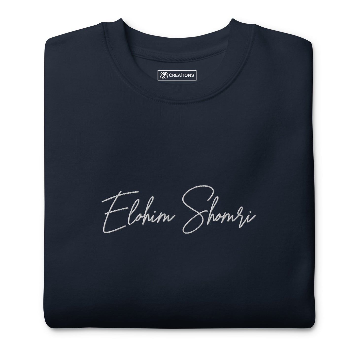 Elohim Shomri Embroidered Crew Neck Sweatshirt