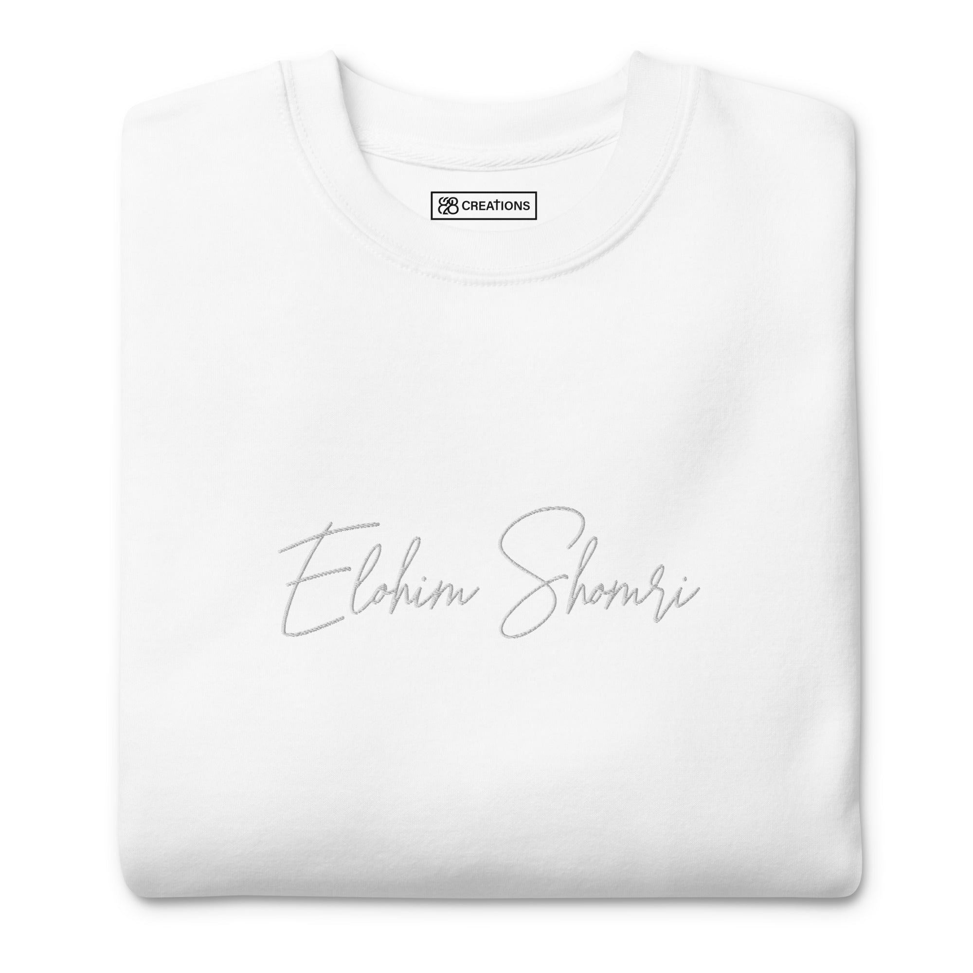 Elohim Shomri Embroidered Crew Neck Sweatshirt