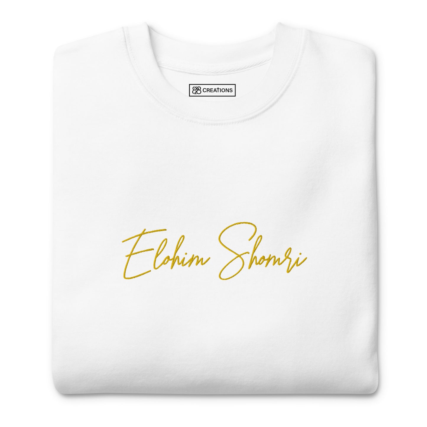 Elohim Shomri Embroidered Crew Neck Sweatshirt