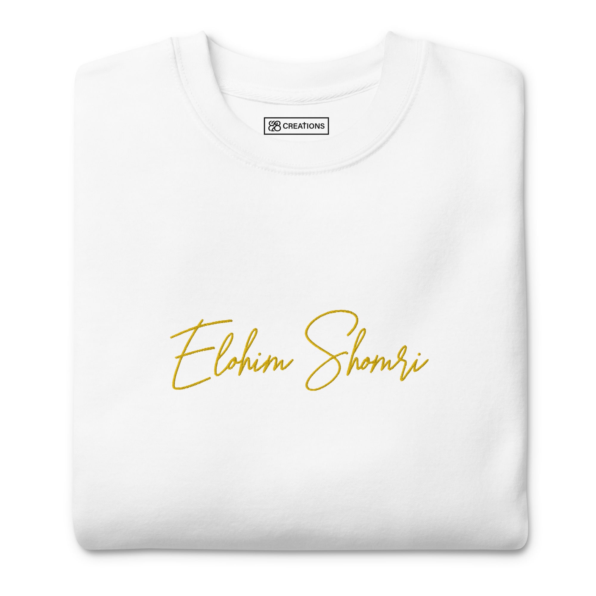 Elohim Shomri Embroidered Crew Neck Sweatshirt