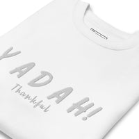 Yadah White Embroidered Crew Neck Sweatshirt