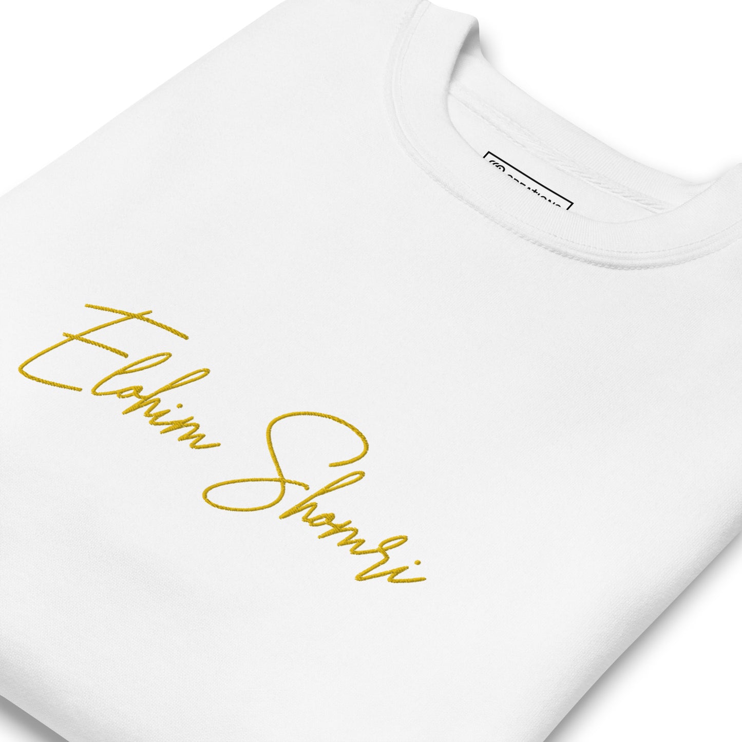 Elohim Shomri Embroidered Crew Neck Sweatshirt