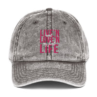Live'n & Love'n My Best Life - Vintage Cotton Twill Cap