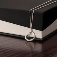 Forever Cherished Heart Necklace | 1 John 4:19 Faith Jewelry Gift