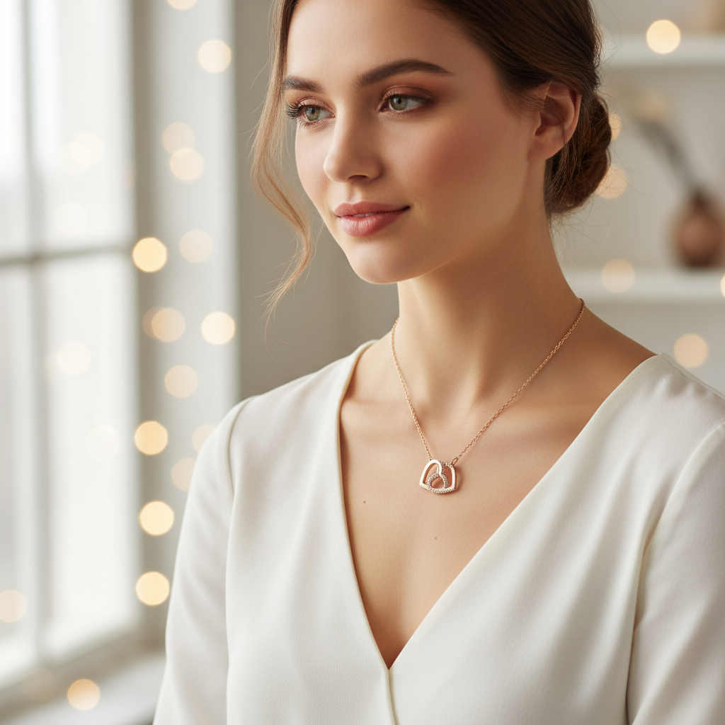 Heart to Heart Necklace | Jeremiah 31:3 Faith Jewelry Gift