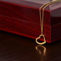 Forever Cherished Heart Necklace | 1 John 4:19 Faith Jewelry Gift