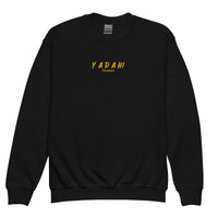 Yadah Embroidered Youth Crewneck Sweatshirt