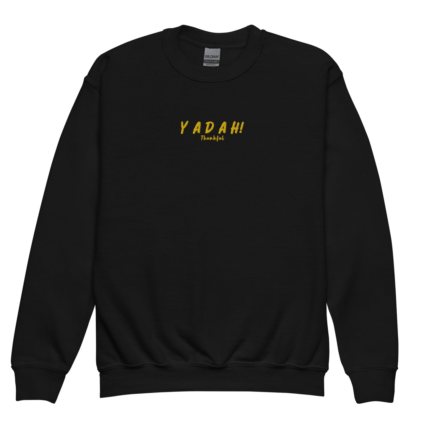 Yadah Embroidered Youth Crewneck Sweatshirt
