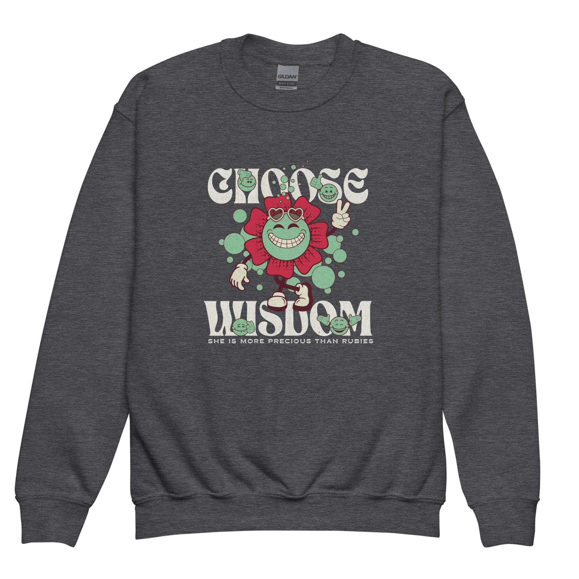 Choose Wisdom Youth Crew Neck Sweatshirt