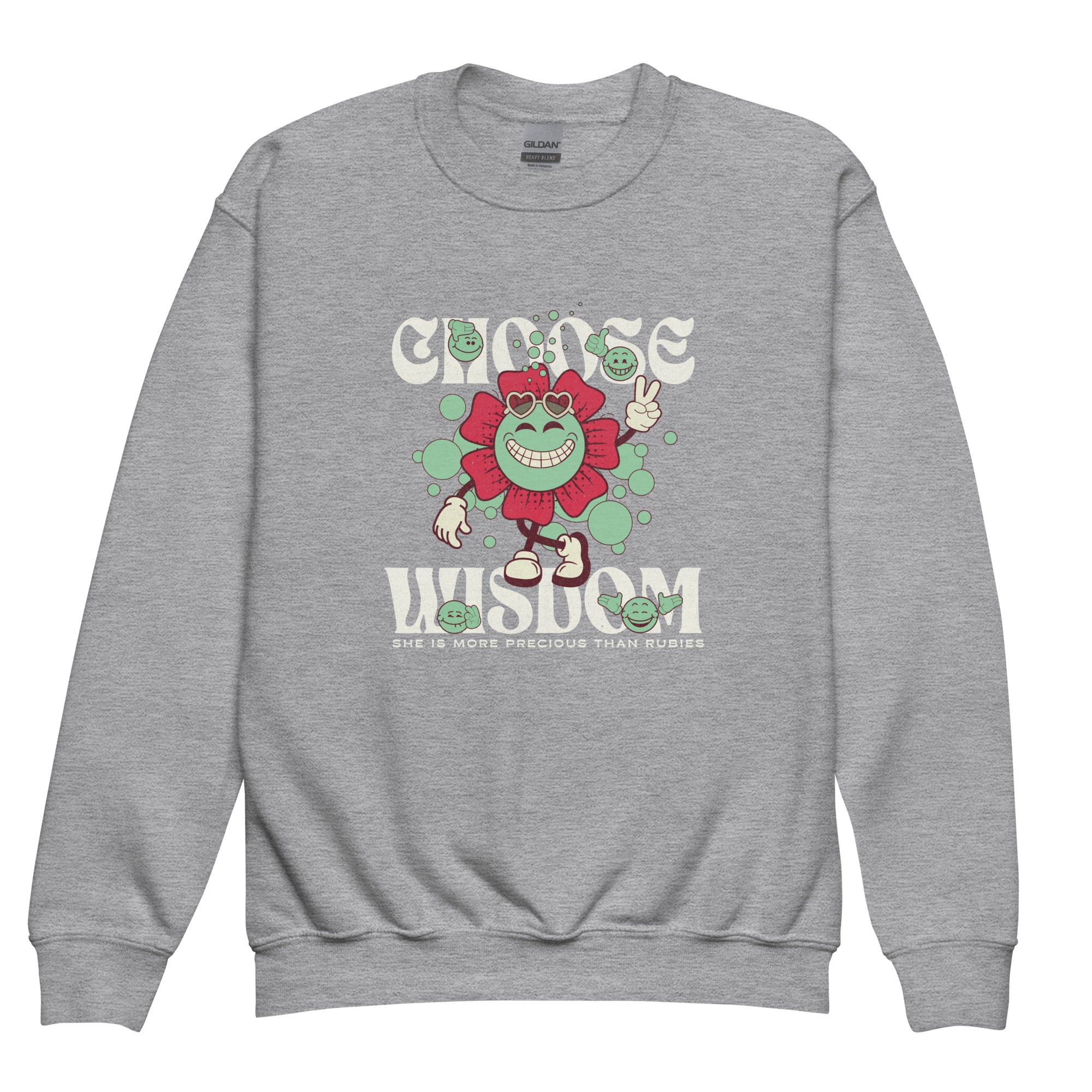 Choose Wisdom Youth Crew Neck Sweatshirt