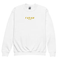 Yadah Embroidered Youth Crewneck Sweatshirt